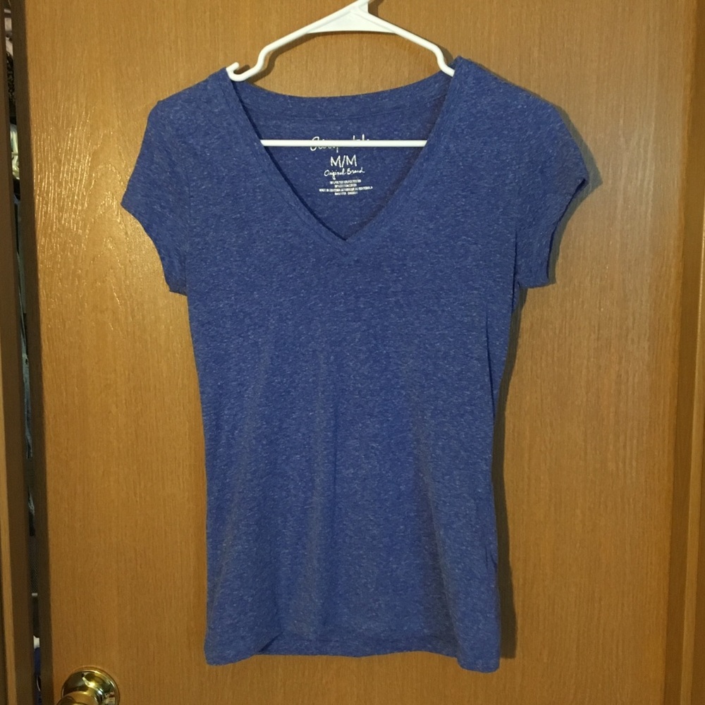 Navy Blue V-Neck T-Shirt